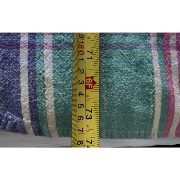 Fiesta Style Tablecloth Plaid 53”W X 74”L Colorful Dining Linens Tabletop - Picture 7 of 8